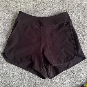 Abercrombie & Fitch Black High Waist Lounge Shorts With Pockets Size XXS